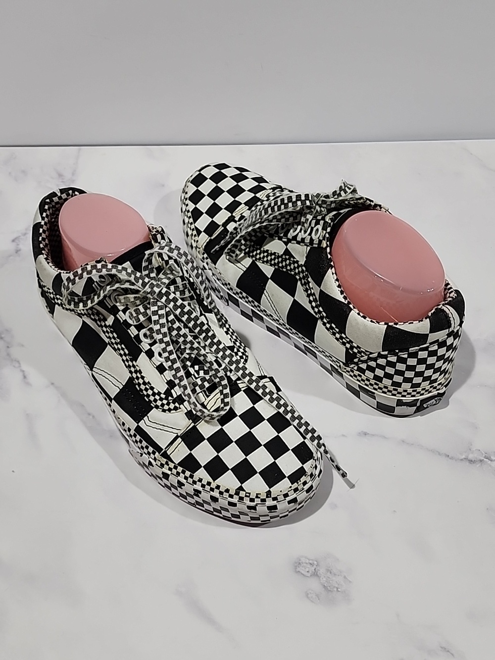 Vans Checkered Black and White Sneakers - Picture 1 of 7